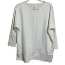 Spanx  Womens Size Medium White Perfect Length Dolman Sweatshirt Blouse Top Photo 0