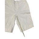 Ralph Lauren Lauren  Petite white womens chino high rise shorts 10” inseam size 1 Photo 5