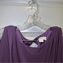 Jessica Simpson  Purple Scoop Neck Slit Sleeve Aline Dress S Photo 2