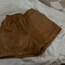 Forever 21 Faux Leather High Top-Waisted Shorts Photo 0