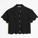 Abercrombie & Fitch Crochet-Style Mosaic Tile Polo Photo 0