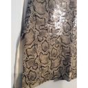 Bebe  Vintage Size 2 Leather Snake Skin Mini Skirt Lined Photo 3