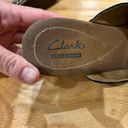 Clarks 💃  Cork Wedge Leather Sandal - size 5 Photo 2