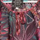 Johnny Was  Jade Toledo Tiered Long Sleeve Silk Printed Blouse - size M Photo 2