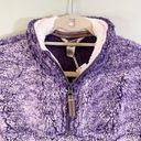 Royce  Women's Purple Faux Fur Collared Quarter Zip Pullover Jacket Medium NWT Photo 1