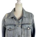 Rails  Knox Denim Trucker Jacket Women Size Large Vintage Wash Distressed Cotton Photo 2