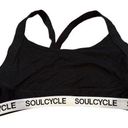 SoulCycle  BLACK WHITE COTTON BRALETTE LOUNGEWEAR RACERBACK TOP S Photo 0