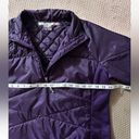 Athleta  Women’s Winter Jacket Purple quarter zip Quilted Patterns Sz‎ Large Photo 6