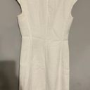 Theory - White Cotton Blend Textured Sheath Dress - size 2 Photo 3