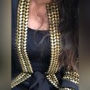 NWOT Beautiful long black and gold cardigan with belt never worn. One size Size undefined Photo 2