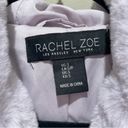 Rachel Zoe  Faux Fur Hooded Zip Up Jacket Coat Lavender Purple Size Small Photo 6