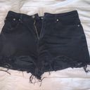 Missguided Black Jean Shorts Photo 0