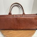Fossil  Vintage Reissue Weekender Large Distressed Brown Leather Satchel Bag Photo 9