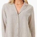 Tuckernuck  Pomander Place Linen Blend Sandwhisp Gingham Scarlett Button Down S Photo 0