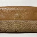 Bvlgari Brown/Beige Mania Canvas and Leather Double Flap Long Wallet Photo 3