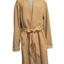 Moth Anthropologie Brown Wool Blend Long Sleeve Belted Womens Coat Size Sure Tan Photo 0