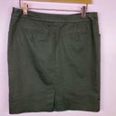 New York & Co. Stretch Twill Khaki Pencil Skirt Olive 6 Photo 8