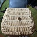 Sam Edelman  Millie Basket Flap Shoulder Bag - Black / Rattan Photo 15