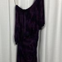 Young Fabulous and Broke  YFB Purple Watercolor One Shoulder Ruched Mini Dress Sz.M Photo 1