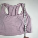 All In Motion Baby Pastel Pink Ribbed Racerback Lightly Lined Cropped Bra Tank Photo 6