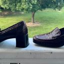 Sesto Meucci Vintage  Maroon snakeskin Heeled loafers Photo 0