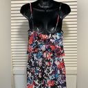 Xhilaration Floral Straps Chiffon Layered Lined Elastic Waist Maxi Dress Size S Photo 5