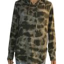 Nicole Miller Green Camouflage Soft Hooded Top Photo 0