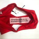 California Waves  RED Ribbed Bikini Swim Bottom Photo 6