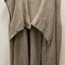 Lane Bryant Cato Sweater Vest Long Duster Beige Open Waterfall Women's Plus Size 26/28W Photo 0