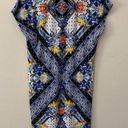 Laundry by Shelli Segal  Sheath Floral Dress Cap Sleeve Stretchy Photo 2