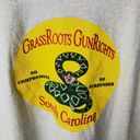 Roots 90s Vintage All Sport Grass  Guns Save Lives T Shirt Made In USA Snake Photo 6