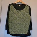 Timing  Textured Green 1/4 Length Sleeve Size L Photo 0