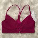 The Bikini Lab  Smocked Bralette Bikini Top Raspberry Pink Photo 3