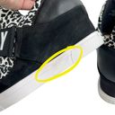 DKNY  Cosmos Black & White Animal Print Hidden Wedge Sneakers Photo 6