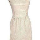 Pim + Larkin  Womens Fit and Flare Mini Dress Cream Textured S Photo 0