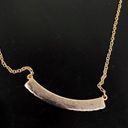 Jessica Simpson  Rhinestone Bar Fashion Necklace Gold Tone Photo 5