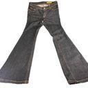 Seven7  Black Classic Flare Denim Jeans Mid Rise Western Size 32 / 33.5 Jeans Photo 0