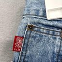 Vintage California Tag Jean Shorts Juniors 11/12 Light Wash Raw Hem High Rise Photo 1