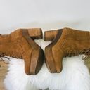 Ralph Lauren Denim Supply  Suede leather Shearling Lace-Up boots Booties size 9. Photo 7