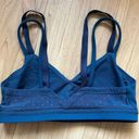 Lululemon  Athletica Dark Teal Sports Bra W/ Keyhole and Polka Dot Mesh Back Sz 4 Photo 2