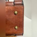 Fossil  Vintage Reissue Weekender Large Distressed Brown Leather Satchel Bag Photo 11