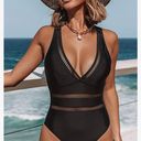 Beachsissi Women One Piece Swimsuit Sexy Deep V Neck Cross Back Bathing Suit Photo 1