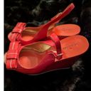 Kate Spade Kate, spade red bow platform, wedge, size 8.5. ￼ Photo 1