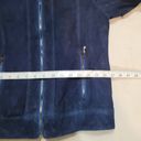 Anne Klein  Blue Suede Leather Jacket - Size Small Photo 7