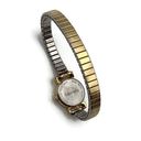 Monet Vintage  Quartz Gold Tone Streched Band Watch Need Some Work Photo 4