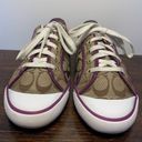 Coach  Barrett logo, purple sneaker size 9 ￼q322 Photo 1