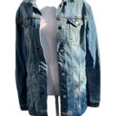 LuLaRoe  Jaxon denim embroidered denim jean jacket southwestern size medium long Photo 3