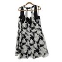 City Chic  Mono Dream Black White Floral Chiffon Fit and Flare Dress Sz 22 Photo 1