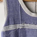 The Bar  By Melis Kozan Dress Womens Medium Blue Grey Stiched Knit Sweatshirt Casual Photo 3