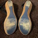 Italian Shoemakers Brown wedges with navy blue straps 9  sandals Photo 2